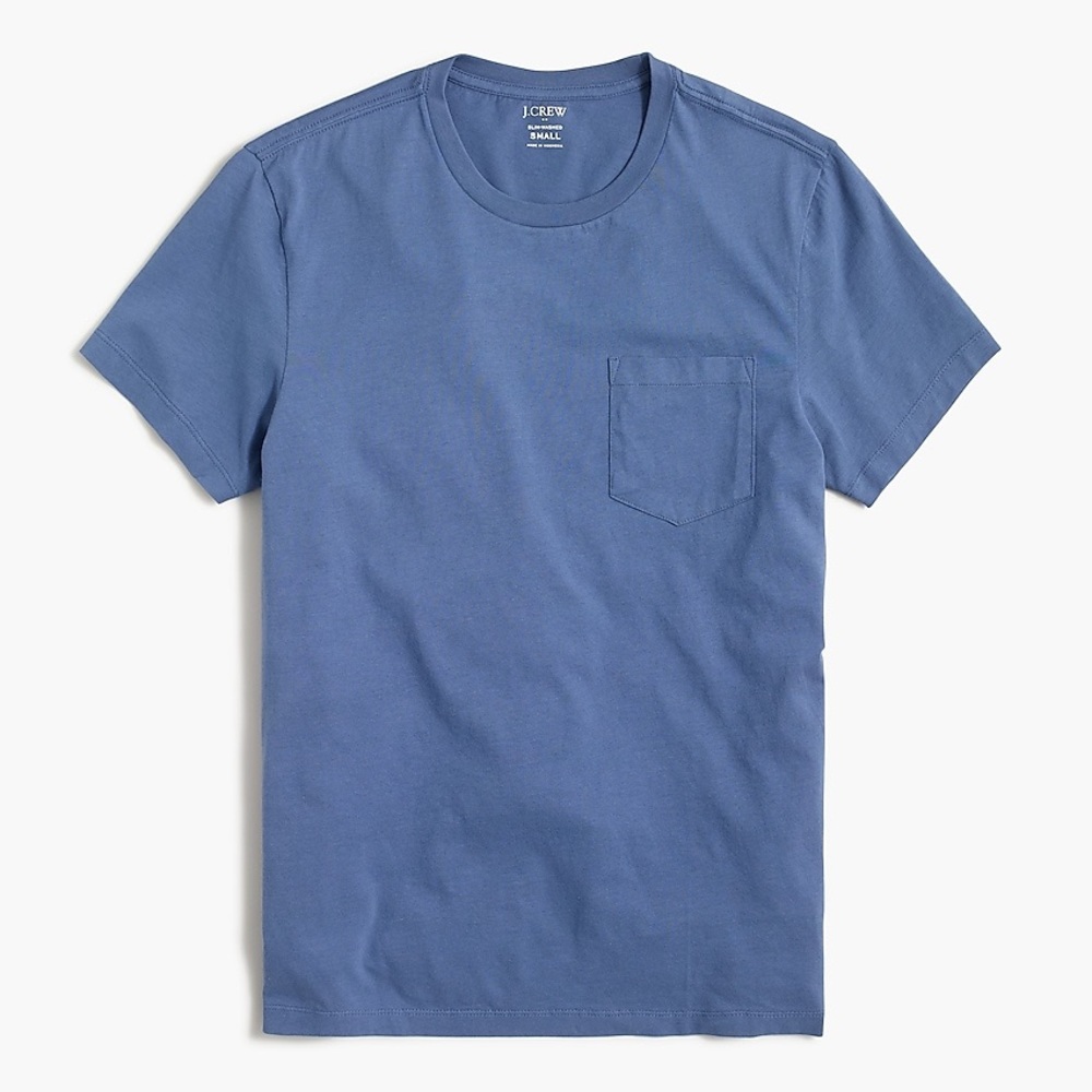 J. Crew Factory Slim Washed Jersey Pocket Tee
